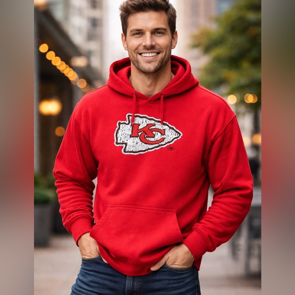 Fanatics Kansas City Chiefs Hoodie Red Men’s 2XL NFL Pullover